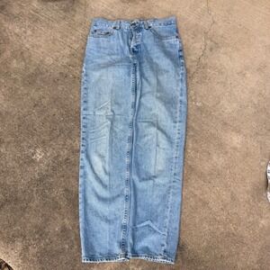 Vintage Gap Low Rise Jeans Light Wash Button Fly Straight Leg Blue Denim 32x29